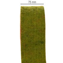 Produkt Taśma filcowa, dwukolorowa taśma do podkładek pod garnki, 100% wełny, czerwono-zielona, szerokość 7,5 cm, długość 5 m