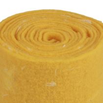 Produkt Tasiemka filcowa wełniana wstążka dekoracyjna tkanina żółte piórka filc wełniany 15cm 5m