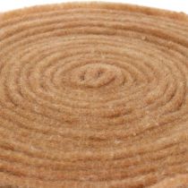 Wstążka filcowa natura 15cm 5m