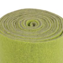 Produkt Wstążka filcowa wełniana wstążka filcowa w rolce dekoracyjna zielono-szara 15cm 5m