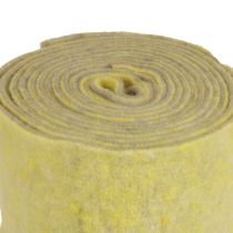 Produkt Wstążka filcowa wełniana wstążka doniczkowa wstążka ozdobna szaro-żółta 15cm 5m