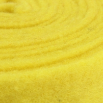 Wstążka filcowa żółta wstążka dekoracyjna filc 7,5 cm 5 m