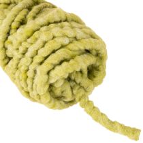 Produkt Puszysty sznurek filcowy Mirabell, wełniany, zielony, 25m, dekoracyjna wstążka do florystyki, dekoracji, rękodzieła, DIY