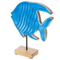 Produkt Drewniana figurka ryby, dekoracja morska, ręcznie robiona dekoracja stołu do salonu, 22 cm
