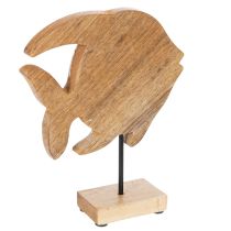 Produkt Drewniana figurka ryby, dekoracja morska, ręcznie robiona dekoracja stołu do salonu, 22 cm