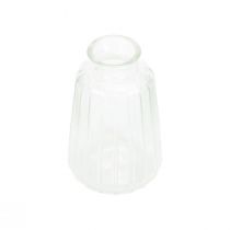 Ozdobne butelki świeczniki mini wazony szklane wys. 11cm 6szt