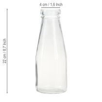 Produkt Dekoracja butelki szklana butelka wazon szklany Ø8cm 22cm