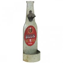 Otwieracz do butelek w stylu vintage z metalową dekoracją z pojemnikiem wys.41cm