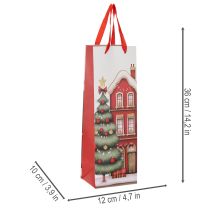 Produkt Torebka prezentowa w kształcie domku i choinki 36cm 2 szt.