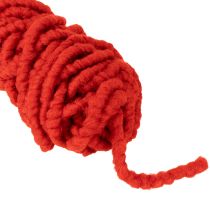 Produkt Puszysty sznurek wełniany Mirabell z jutą, czerwony, 25m