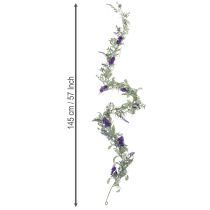 Produkt Girlanda liliowa, sztuczna dekoracja wiosenna na specjalne okazje i sezonowe wzory, 145 cm, 2 szt.