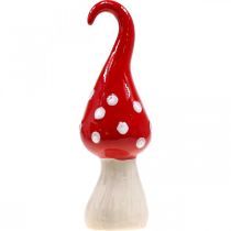 Produkt Deco Fly Agaric Ceramiczny Deco Grzyb Czerwony Biały Ø6,5cm W21cm