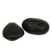 Kamyczki rzeczne czarne matowe 3cm - 6cm 1kg
