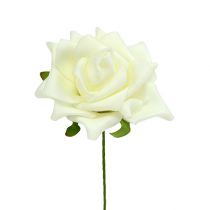 Produkt Róża z pianki Ø7,5cm kremowa 18 szt.