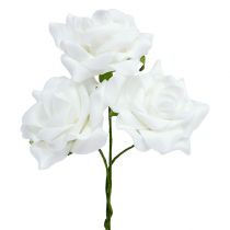 Produkt Róża piankowa Ø 7,5cm biała 18szt