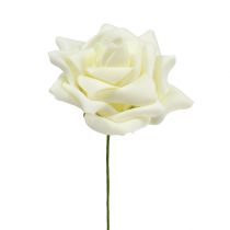 Produkt Róża piankowa Ø 10cm kremowa 8 szt