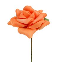 Produkt Róża piankowa Ø7,5cm pomarańczowa 18szt