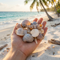 Produkt Muszle i ślimaki Naturalne, morskie dekoracje do stylowych wnętrz 500g