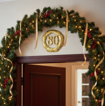 Produkt Rocznica numer 80 w kolorze złotym Ø40cm