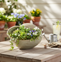 Produkt Ceramiczna miska z motywem muszli, elegancka dekoracja salonu, 23 cm