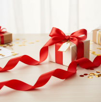 Produkt Wstążka do curlingu 50mm 100m czerwona