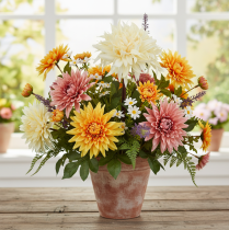 Produkt Dalia sztuczna kremowa 25,5cm 3szt