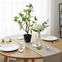 Produkt Sztuczna brzoskwinia z 4 owocami, dekoracyjna, wys. 53 cm