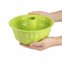 Produkt Metalowa dekoracyjna forma do ciasta Bundt, jabłkowo-zielona, Ø23cm, wys. 12cm