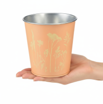 Produkt Doniczka metalowa, brzoskwiniowo-żółta, Ø11,5cm, wys.11,5cm