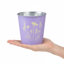 Produkt Doniczka metalowa, fioletowa, Ø11,5 cm, wys.11,5 cm