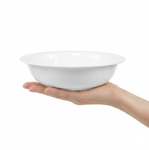 Produkt Miska metalowa, wygląd białej emalii, Ø29cm, wys.7,5cm