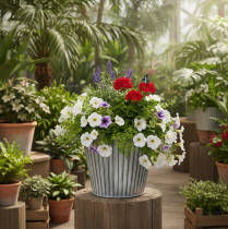 Produkt Doniczka, doniczka dekoracyjna z uchwytami, metalowa do sadzenia Ø25,5cm