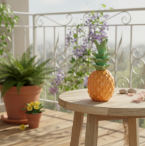 Produkt Dekoracyjna ceramiczna figurka ananasa, kolorowa dekoracja ceramiczna, różne kolory, 17 cm, 3 sztuki