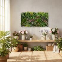 Produkt Sztuczna ściana roślinna 100 x 55 cm zieleń pionowa