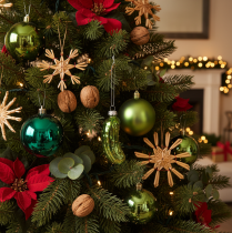 Produkt Szklana ozdoba choinkowa, do zawieszenia, 7cm, 4 sztuki