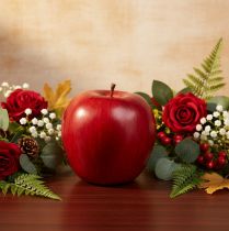 Produkt Jabłko ozdobne czerwone, owoc ozdobny, Ø8 cm, wys. 9,5 cm, Red Delicious, 4 sztuki