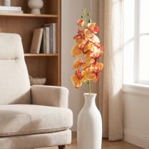 Produkt Orchidea Phalaenopsis sztuczna 9 kwiatów czerwono-żółta 96cm