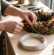 Produkt Elastyczny, dekoracyjny drut aluminiowy do prac rękodzielniczych i florystycznych