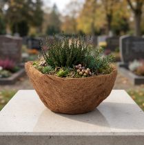 Produkt Miska na kwiaty okrągła, miska z naturalnego włókna, miska na roślinę kokosową około 30cm