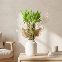 Produkt Trawa aksamitna zielona Lagurus suszona trawa słodka 20-50cm 25g suszona roślina kwiatowa dekoracja Boho