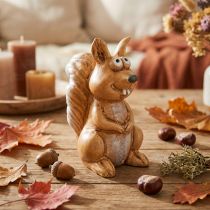 Produkt Figurka siedzącej wiewiórki do dekoracji jesiennej, 10 cm