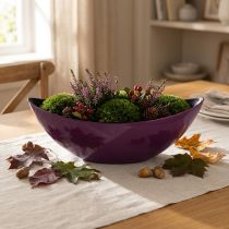 Produkt Ozdobna miska w kształcie łódki na rośliny fioletowa 38,5cm×12,5cm×13cm