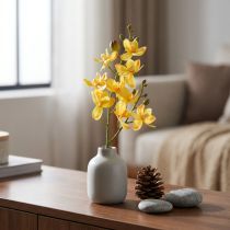 Produkt Mała orchidea Phalaenopsis sztuczna żółta 30cm