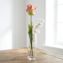 Produkt Sztuczny kwiat, papuga tulipan różowy, wiosenny kwiat 63cm
