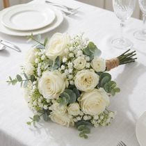 Produkt Gypsophila kwiaty sztuczne ziele gipsowe białe L30cm 6 sztuk w pęczku