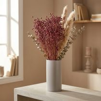 Produkt Sucha trawa suszony len stary róż wys. 50–55cm 80g