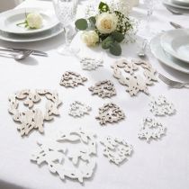 Produkt Dekoracja rozproszona ptasie drewno serce dekoracja stołu naturalne 3,5/1,5cm 72 szt