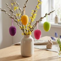 Produkt Pisanki do powieszenia zielone żółte różowe jagody 11cm 4 szt