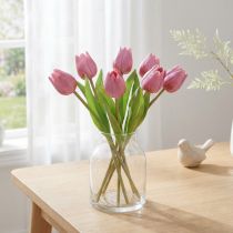 Produkt Dekoracja Kwiatowa Tulipany Sztuczne Kwiaty Fioletowe 20cm 6 Szt