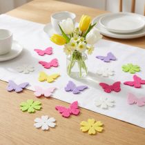 Produkt Dekoracja Scatter Wiosna Motyl Kwiaty 6 Kolorów 4 cm 72 Szt